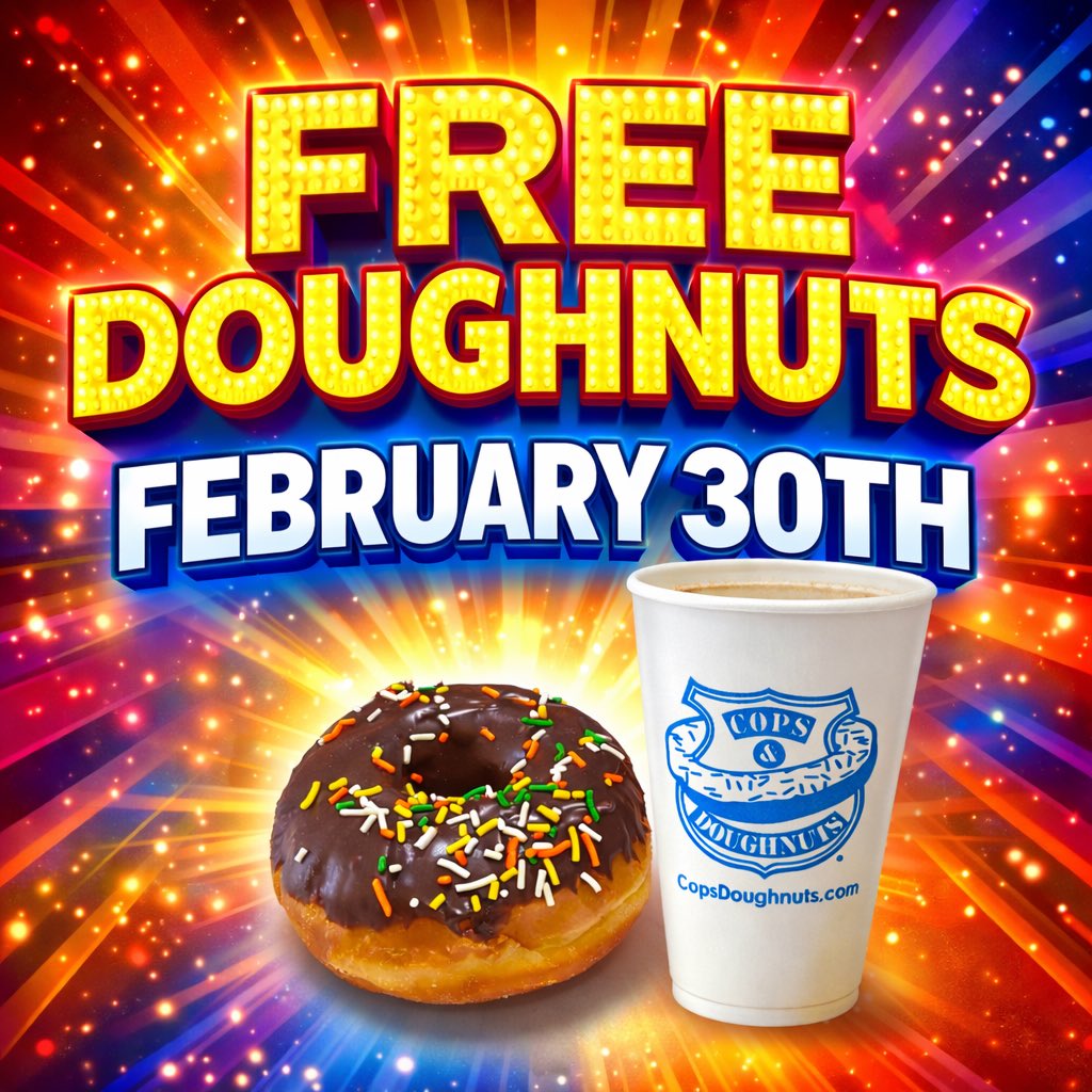 CopsDoughnuts's tweet photo. And it falls on the weekend this year !!
Open 7 days a week 5am-6pm
#realcopsrealdoughnuts
#itsamichiganthing
#comeonin https://t.co/NA1K6yFccy
