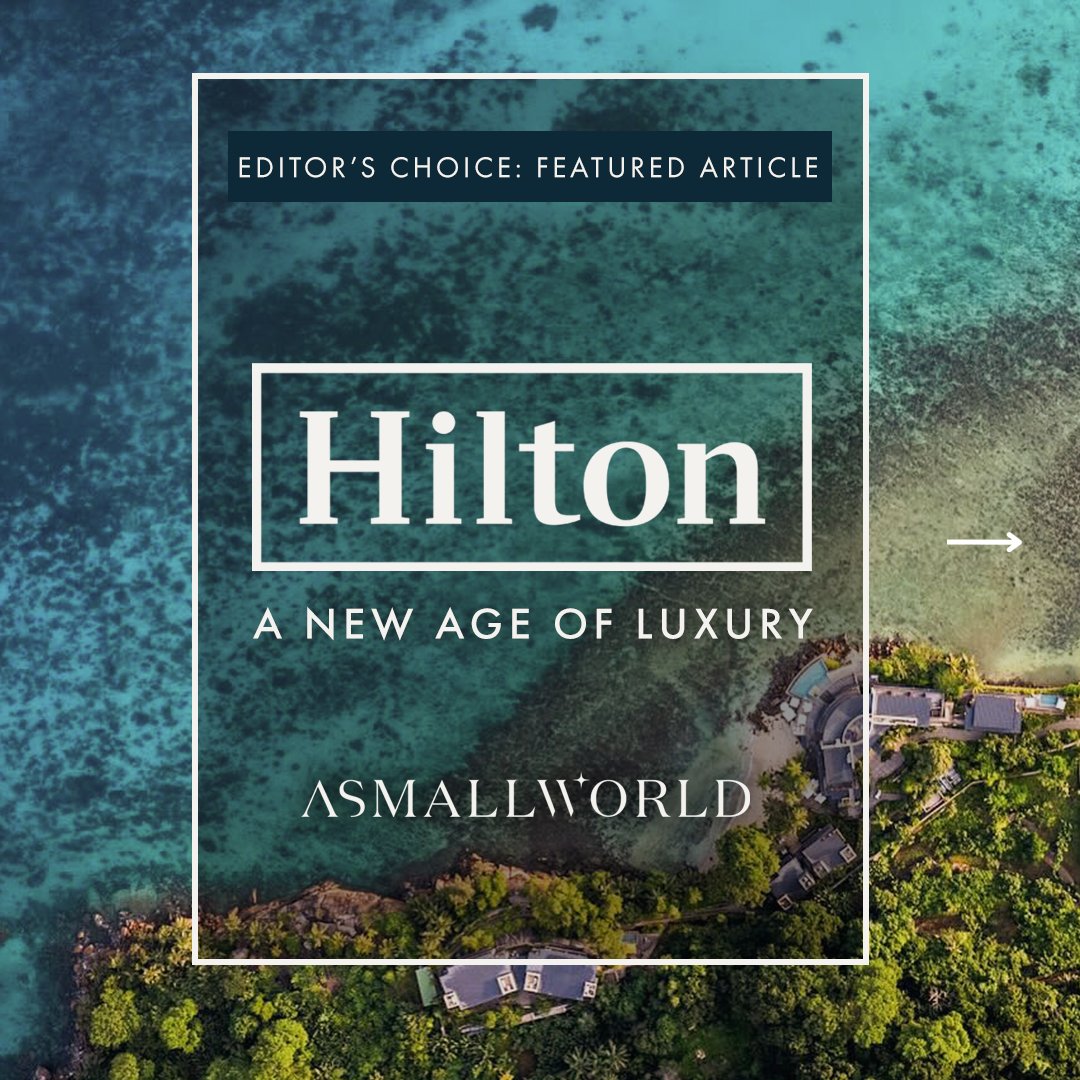 ASMALLWORLD's tweet photo. As Hilton expands and elevates its luxury footprint, the experience for loyal guests evolves. Our latest editorial explores standout addresses and what this means for ASW Members through our new Hilton Honors Status Match partnership. Read the article: https://t.co/7Cwk9h6vdf https://t.co/mjUjfERLF1