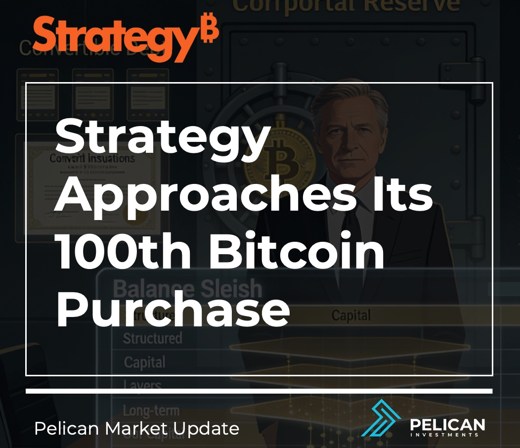 pelicaninv's tweet photo. 📰 Pelican Market Update 📰

Michael Saylor signals what would mark Strategy’s 100th Bitcoin purchase, extending a 6-year accumulation strategy that’s reshaping corporate treasuries.

Snapshot:
• 717,131 BTC
• Avg price: $76,027
• ~$47B value
• ~13.6% paper loss
• BTC ~48% below ATH
Still accumulating despite volatility — funded via convertible debt + equity.

This isn’t a trade.

It’s a capital structure model.

A 40–50% drawdown is now the real stress test for institutional BTC conviction — and so far, it’s holding.

#Bitcoin #BTC #DigitalAssets #TreasuryStrategy #MarketStructure