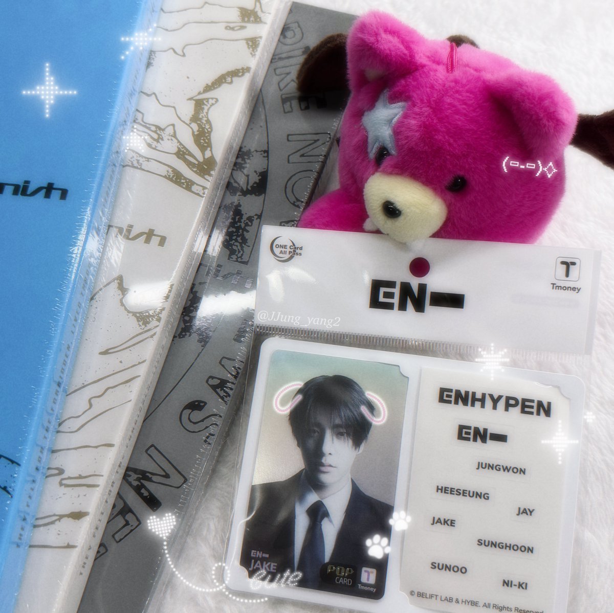 ˚ෆ*₊ 𝐸𝑁𝐻𝑌𝑃𝐸𝑁 
𝑇𝑀𝑂𝑁𝐸𝑌 𝐶𝐴𝑅𝐷 (𝐽𝑎𝑘𝑒 𝑣𝑒𝑟.)
&amp;  𝐴𝐿𝐵𝑈𝑀 𝐸𝑉𝐸𝑁𝑇 ᝰꪑ˚₊·

#Follow + #RT 추첨 1분께 제이크 티머니 카드, 3분께 𝗧𝗛𝗘 𝗦𝗜𝗡 : 𝗩𝗔𝗡𝗜𝗦𝗛 미개봉 앨범 1세트(3종)씩 보내드립니다!

추첨일: 2026.03.14
배송은 반/끼택으로 해드려요!(배송비 본인