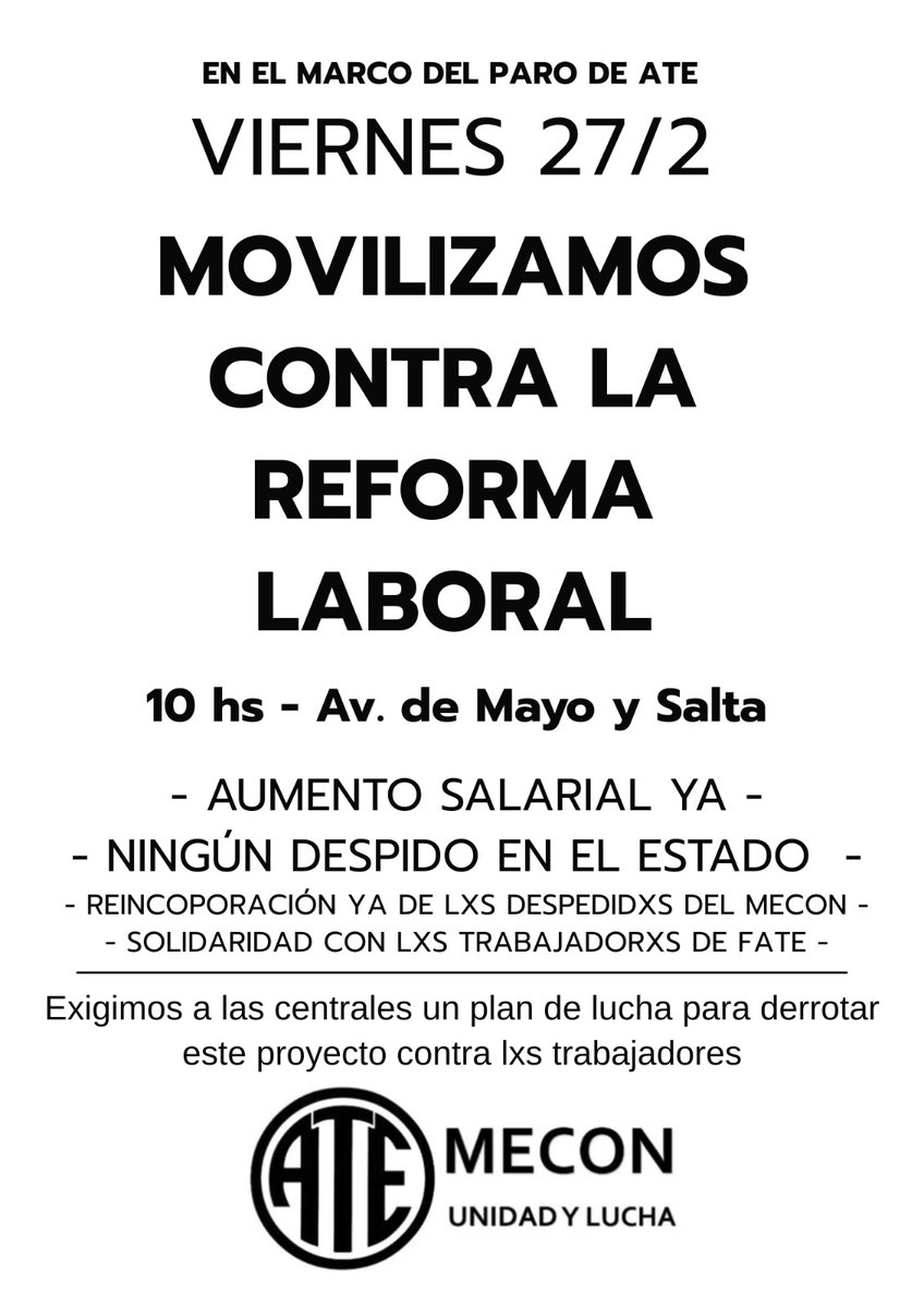 ATE MECON tweet media