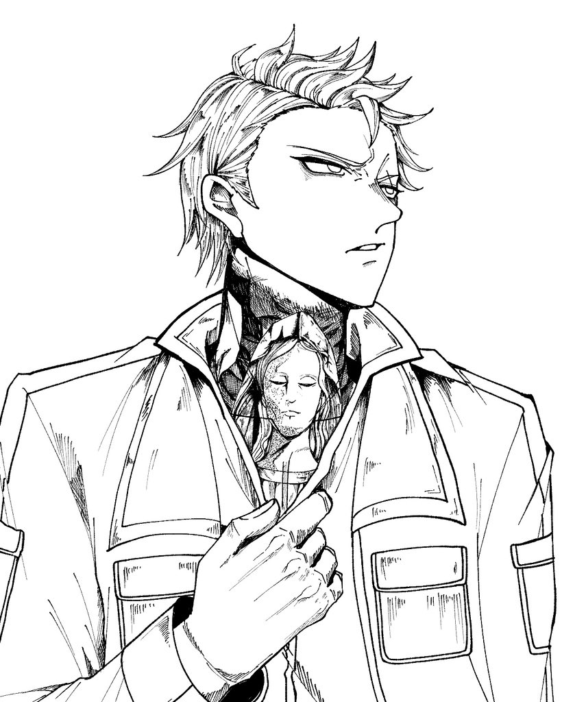 Ru__1907's tweet photo. 線画 https://t.co/QkKObJldB2