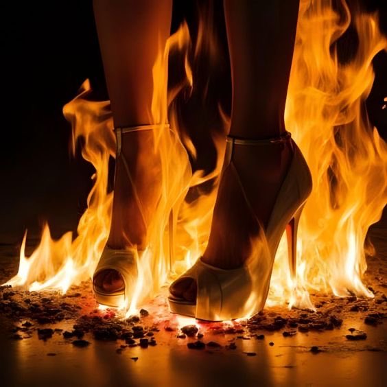 ExhalingFire's tweet photo. She is pure electric energy,
heels of fire
striking a match
against the pavement,
her coruscation a slow burn leaving a trail of embers
in her wake
as she prowls in heat,
calling forth her fellow
creature of the night.
#kinkprompt #EFFeb
#Vibes_gothicvss
Image - Pinterest https://t.co/lIzNK97qRI
