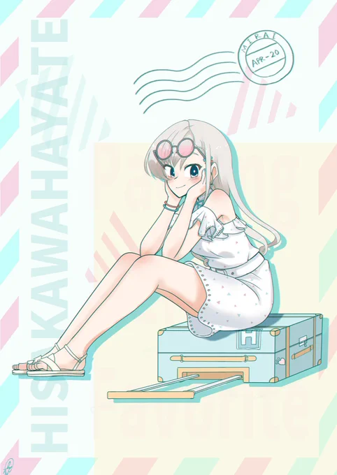 #シンデレラガールズサブスク解禁 Packing Her Favoriteをよろしくお願いします (CD発売当時に描いたイラスト再掲)
