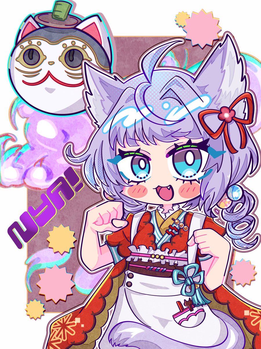 #第7回アナデンアートコンテスト
今年はねここ🐈🐈‍⬛