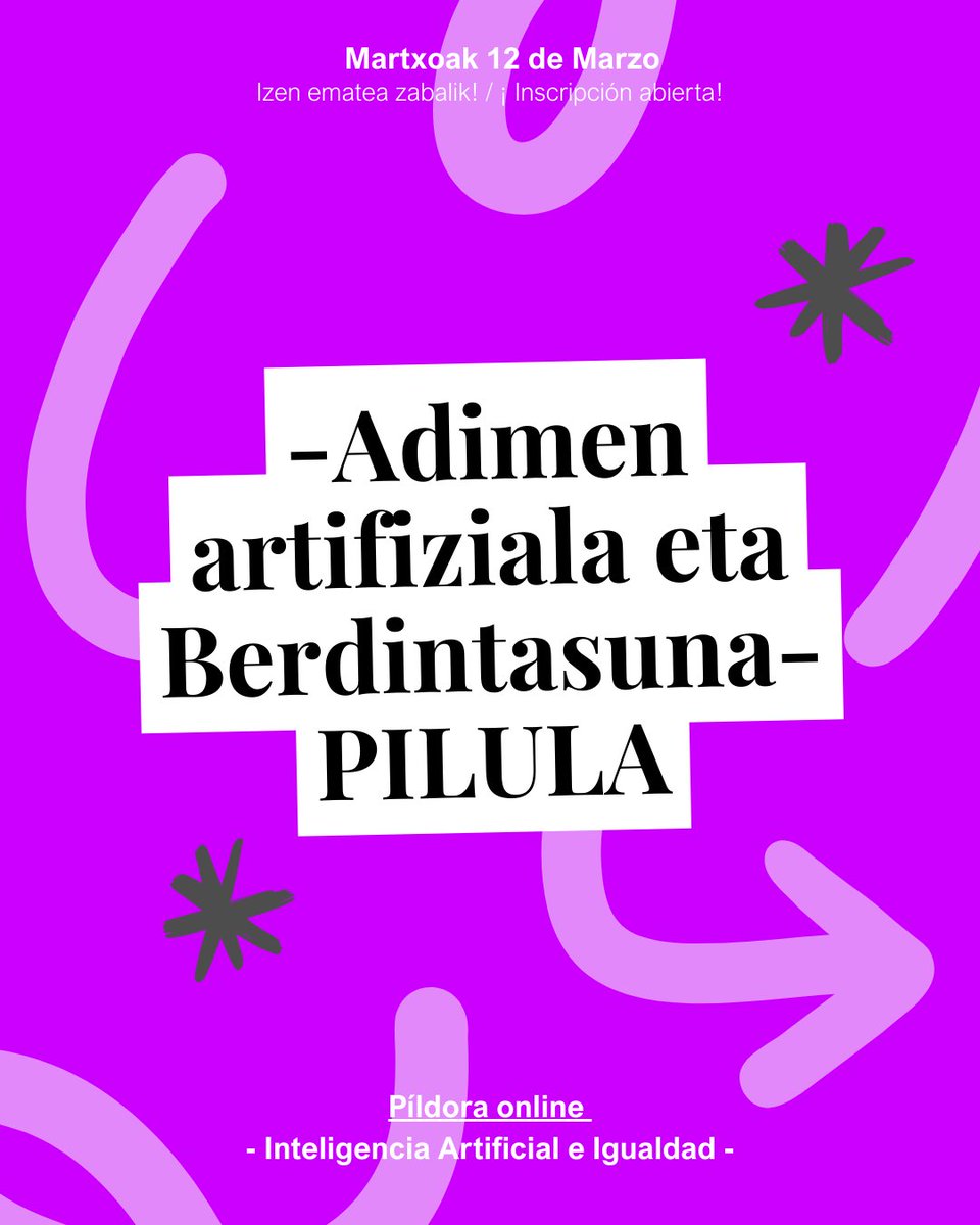 basqueskola's tweet photo. Animatu eta izena eman! / ¡Anímate, la inscripción esta abierta! 🖊️

𝙠𝙖𝙞𝙭𝙤@𝙫𝙞𝙧𝙜𝙞𝙣𝙞𝙖𝙬𝙤𝙤𝙡𝙛𝙗𝙖𝙨𝙦𝙪𝙚𝙨𝙠𝙤𝙡𝙖.𝙚𝙪𝙨

••••••••••••••••
⏱️|| Martxoak 12, 16:00 - 17:30
📍|| Online
🗣️|| Gaztelera / Castellano

#eudel #emakunde https://t.co/Bhb2shYgjy
