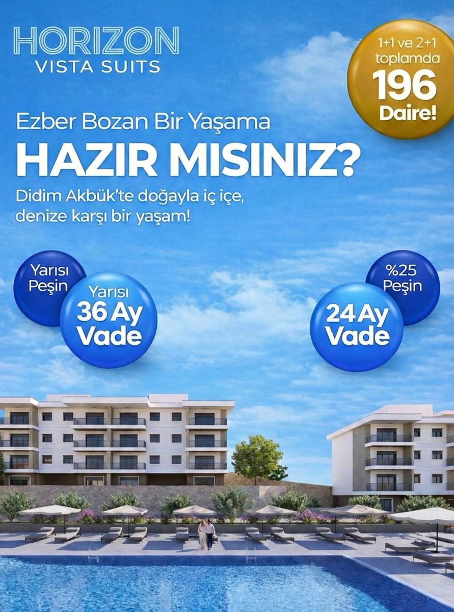 LeventVural1919's tweet photo. Didim Akbükte Değerli Kardeşim Köylüm Ahmet Kurtul 
Gökçam İnşaat olarak 
İşinin Ehli Güvenilir Yılların Tecrübesi ile Didim Akbükte Yeni Proje ile Sizlerin Beğenisine Sunuyoruz görmeden bakmadan yatırım yapmayınız. https://t.co/UNGXRWPncJ