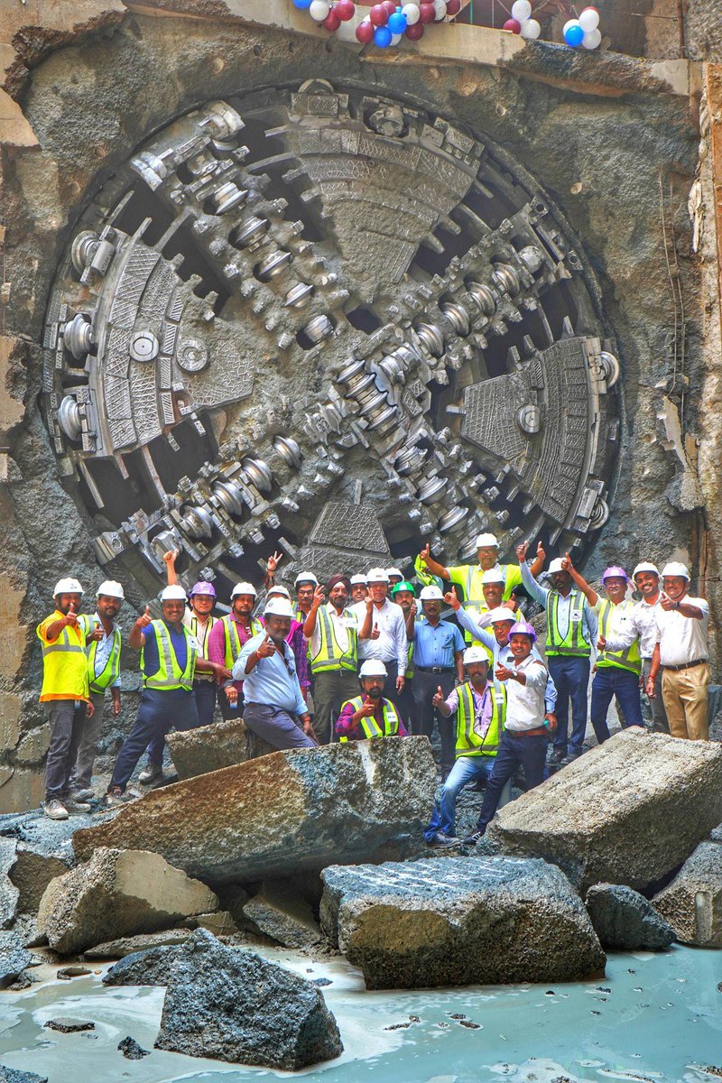 Flamingo TBM Achieves Breakthrough at Thirumayilai Station- The deepest &amp; most complex UG Station in Chennai Metro Ph-2 Project... #Chennai #Metro Ⓜ️🚊