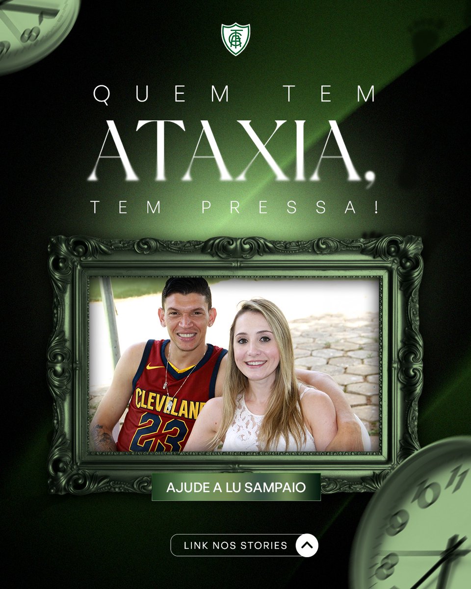 A Lu Sampaio, esposa do Junior Viçosa, ex-atleta do América, enfrenta diariamente os desafios da Ataxia de Friedreich, uma doença rara e degenerativa que exige tratamento contínuo e muita força.

Uma rifa solidária foi criada para ajudar a custear terapias, acompanhamento médico