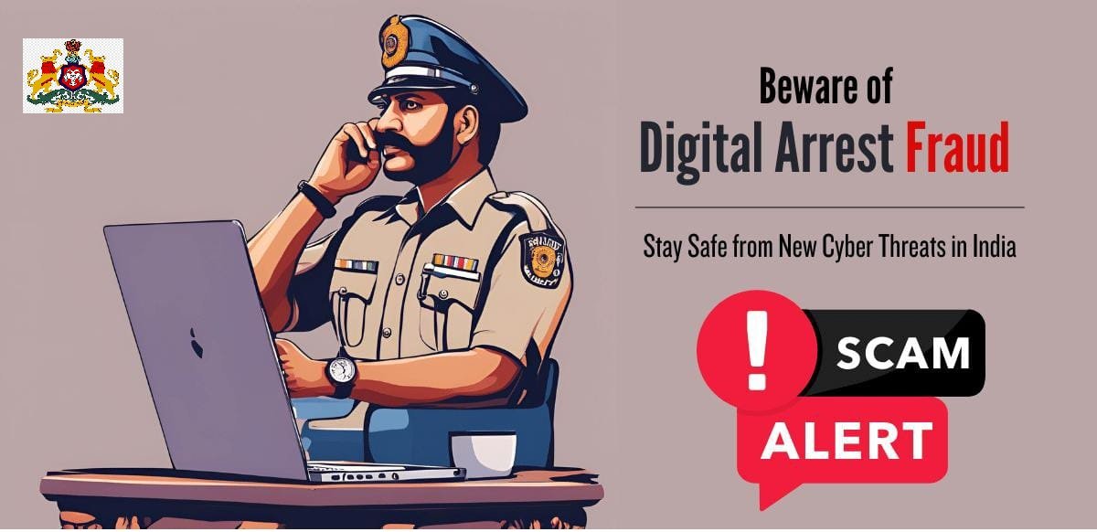 sphaveri's tweet image. The goal of the scam is to scare individuals into:
* Sharing personal information like Aadhaa̧r PAN, or bank account details.
* Paying "fees" to avoid legal action 
* Clicking on links that install malware or steal data from their devices.
#haveripolice #digitalarrest #cyberaware