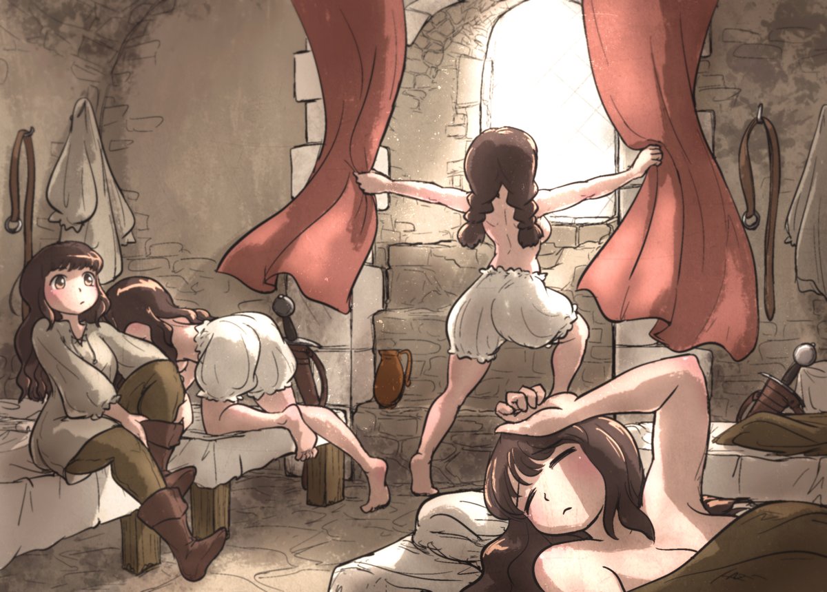 Ironlilyart's tweet photo. Time to wake up, soldier sisters! Daily training and patrol awaits! https://t.co/pvryaDy3V0