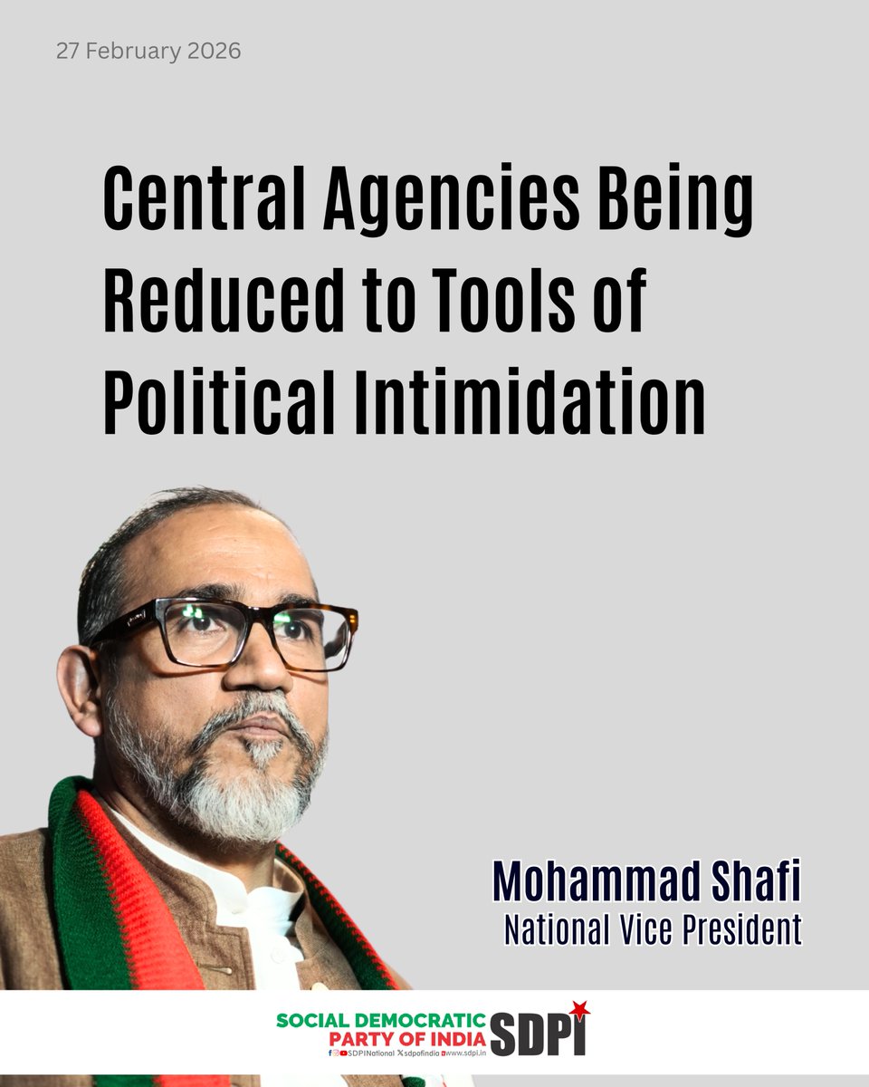 MdShafi_SDPI's tweet photo. SDPI says the acquittal of Arvind Kejriwal and Manish Sisodia in the Delhi excise policy case is a setback to a politically driven prosecution. The collapse of the CBI case shows allegations of corruption lacked proof and failed judicial scrutiny. #ArvindKejriwal #Accountability #democracy