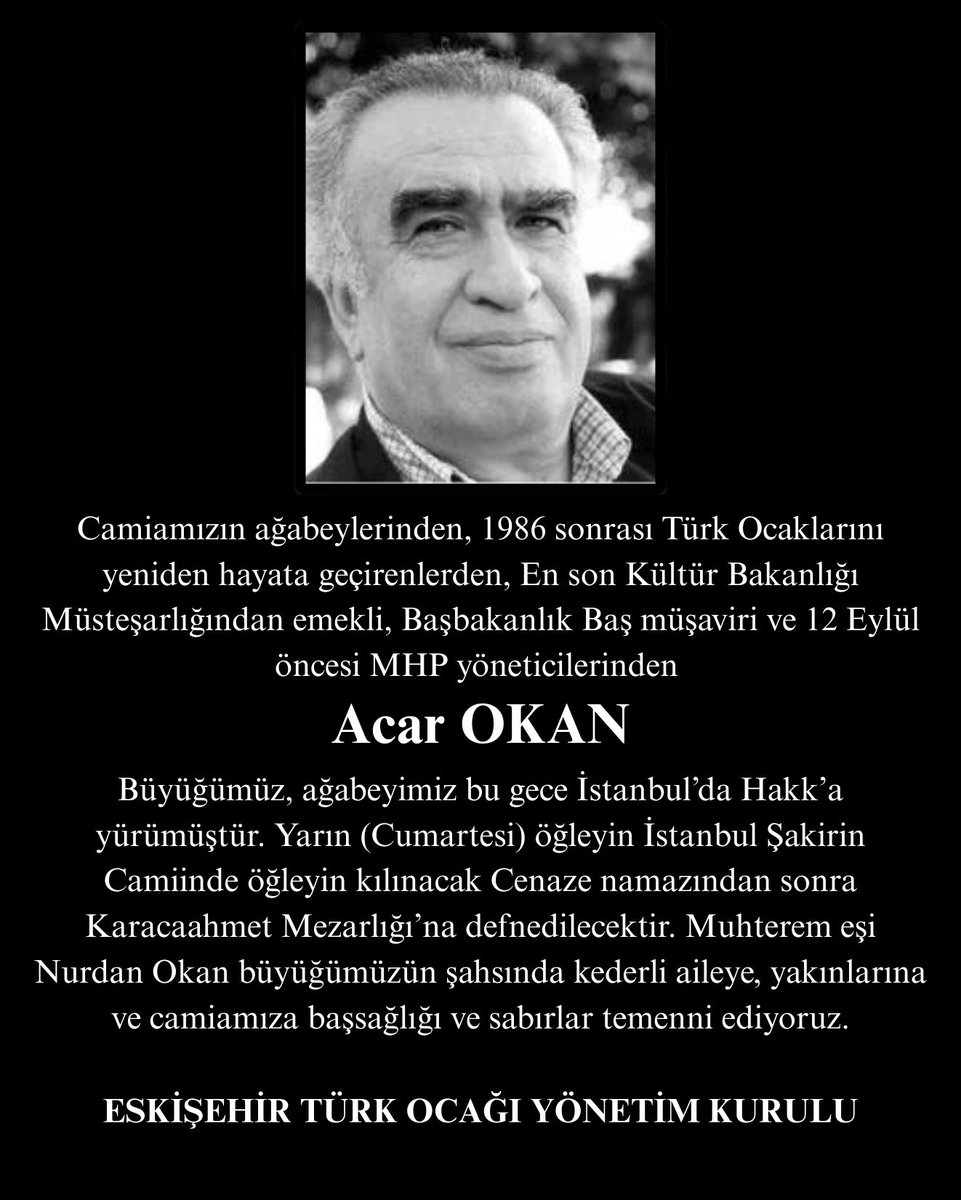 Başsağlığı ve Taziye

eskisehirturkocagi.org/vefat_bassagli…