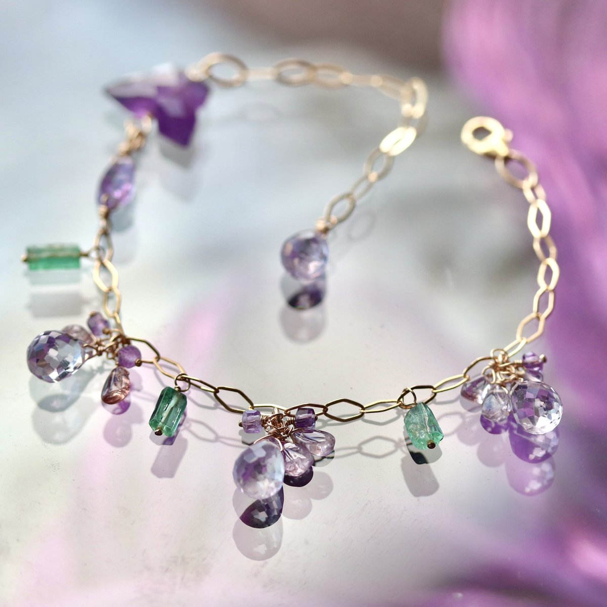 教えてください// 天然石の宝石ブレスレットにつきまして、 ご希望の