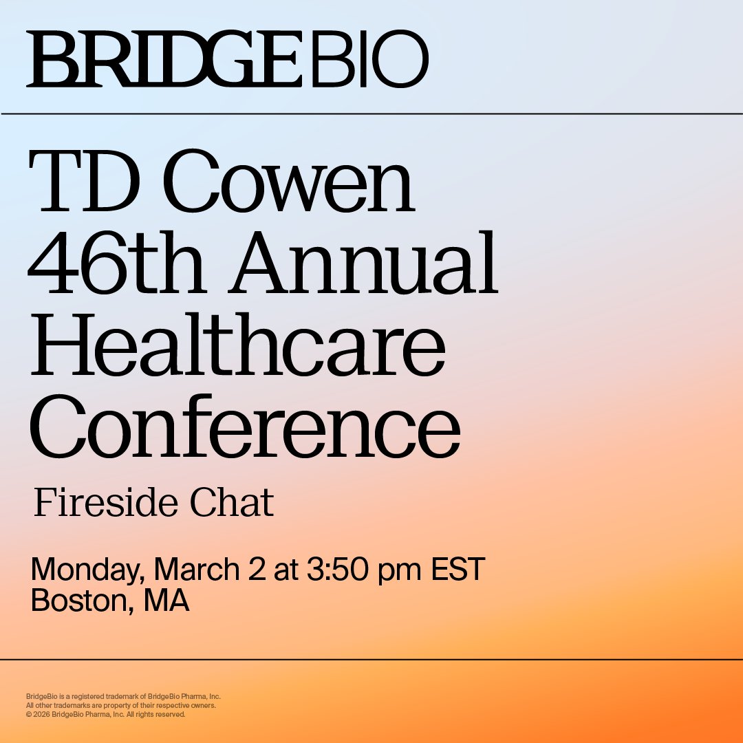 BridgeBio Pharma tweet media