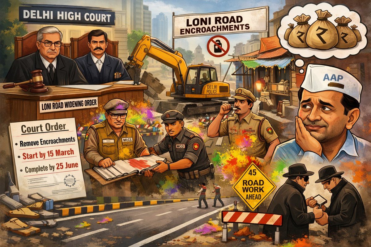 लोनी रोड और आसपास रहने वालों को जल्द ही बड़ी सौगात मिलने वाली है !

दरअसल इस रोड को मास्टर प्लान के अनुसार चौड़ा करने का मामले में दिल्ली उच्च न्यायालय ने आदेश जारी किया है.

न्यायालय ने आदेश में कहा गया है कि सड़क की 45 मीटर चौड़ाई के अंतर्गत सभी अतिक्रमण और अवैध निर्माण हटाने