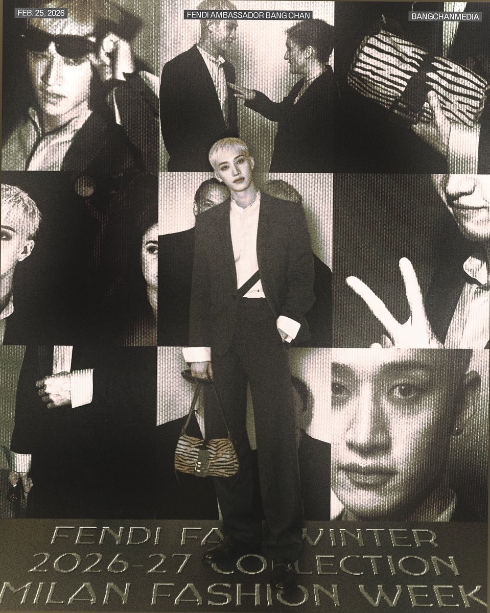 FENDI Ambassador Bang Chan. #BangChanXFendi @fendi