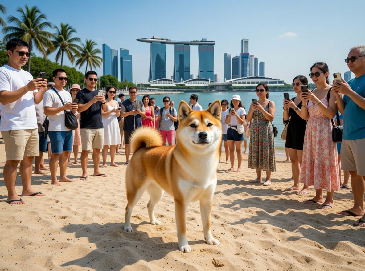 The recent peace walk, has taken ALOKA to a Beach in  Singapore, where he is being welcomed like a celebrity. 

$Aloka #AlokaDigitalPeaceWalk <a href="/alokafans/">Aloka 💛✌️</a>