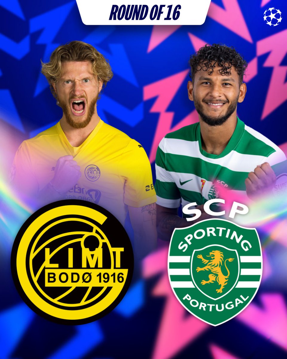 Bodø/Glimt vs Sporting CP in the round of 16 😎

#UCLdraw