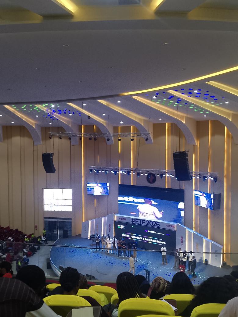 Day 4 (Ecosystem Excellence and Awards day) <a href="/Enugu_techfest/">Enugu Tech Festival (ETF)</a>

Listening to the all the finalists of <a href="/Enugucampushack/">Enugu Campus Hackathon</a>

#ETF2026  #EnuguTechFest