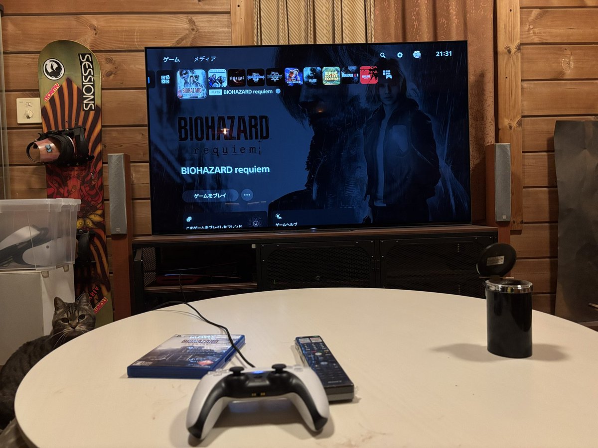 発売日にゲーム買ったの久々🎮
これやるために65インチ有機ELテレビ買ったようなもんだし📺ｷｬｰｺﾜｰｲ
#バイオハザード #レクイエム #re9uiem