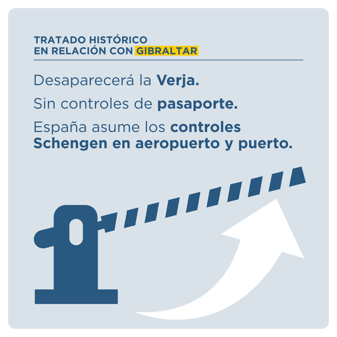 Publicado el tratado sobre Gibraltar.

✅ Elimina la Verja.
✅ Garantiza la libre circulación de personas y mercancías.
✅ Establece un marco de cooperación fiscal, medioambiental y social.

Más información ℹ️
lamoncloa.gob.es/serviciosdepre…