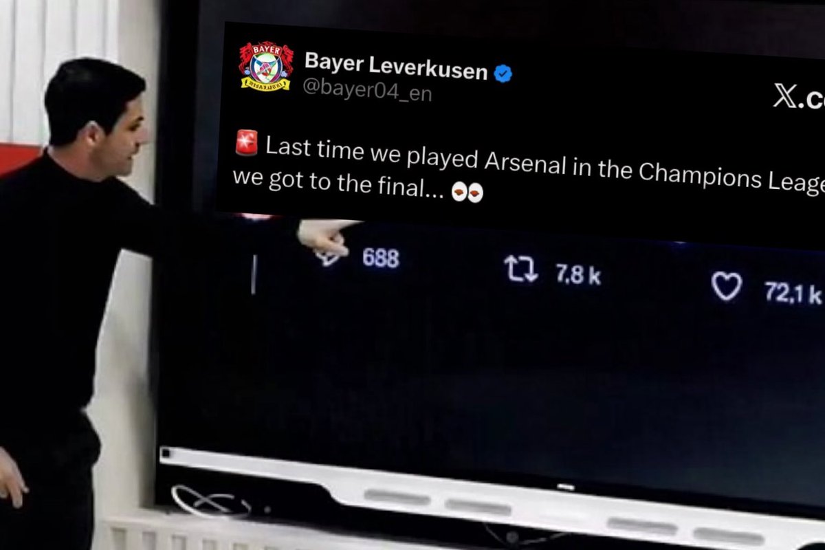 Arteta to Arsenal players in the dressing room before the game <a href="/m8arteta/">Mikel Arteta</a>