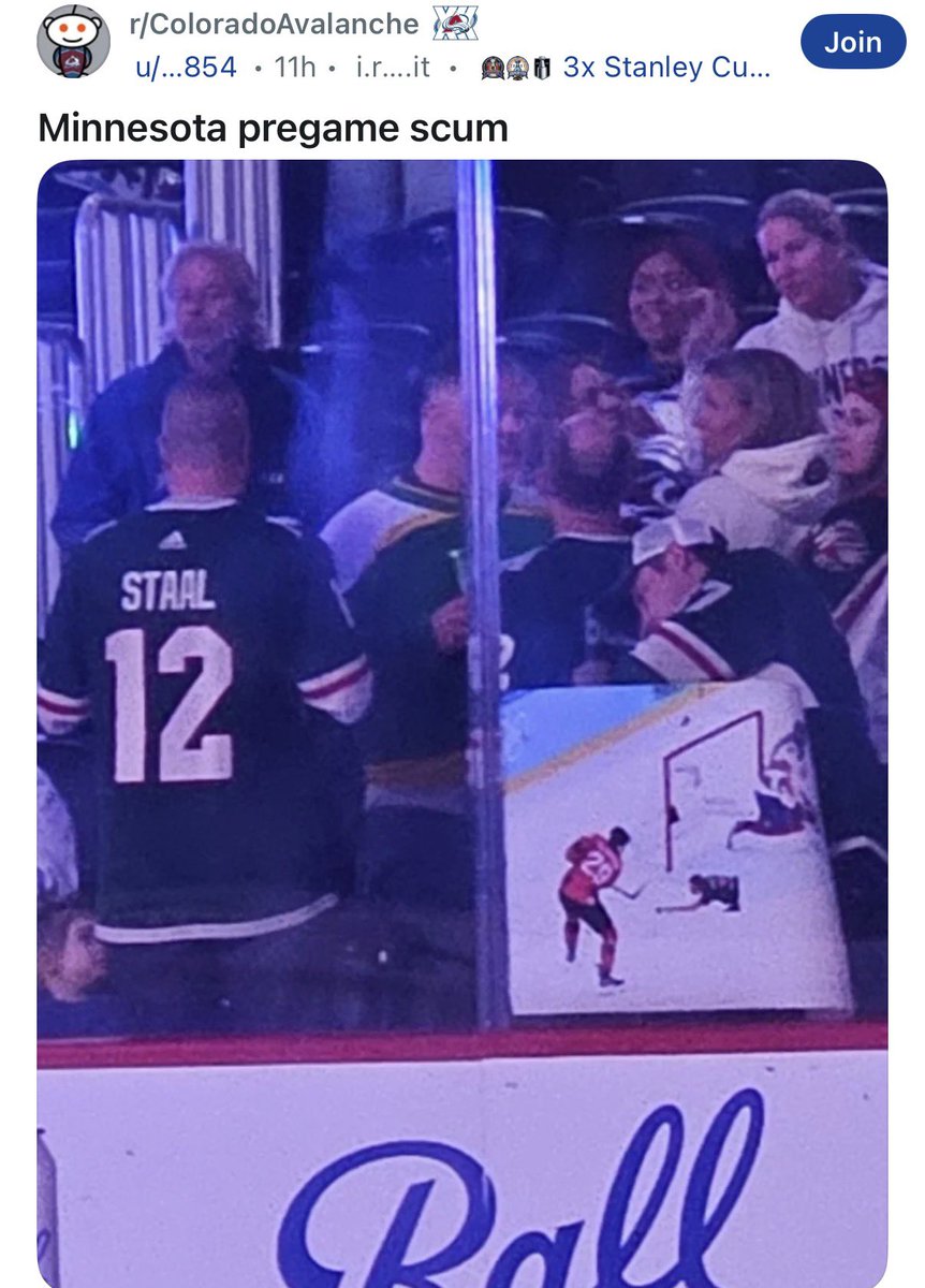 From the Colorado Avalanche Reddit comes this incredible bit of trolling from @mnwild fans in Denver for their game vs. @Avalanche last night.
(Wild won 5-2. MacKinnon had no goals and two assists.)