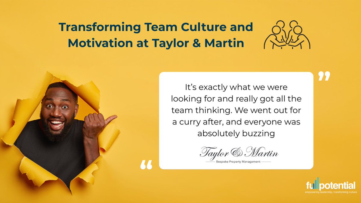 FullPotentialGr's tweet photo. At Taylor &amp; Martin Property Management, the question was 𝗪𝗵𝗮𝘁 𝗮𝗰𝘁𝘂𝗮𝗹𝗹𝘆 𝗱𝗿𝗶𝘃𝗲𝘀 𝘁𝗵𝗶𝘀 𝘁𝗲𝗮𝗺?

The answer was not more targets. It was greater understanding.

 Take a look at how they approached it: https://t.co/aSIfWA98W1

#LeadershipDevelopment #TeamCulture https://t.co/SOXWxX5zMn