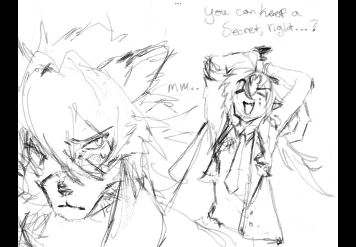 Cabbit011's tweet photo. #Lycahugo fanart WIP plus an ugly doodle. This would be my first time drawing them both…. https://t.co/pduPqJhROn
