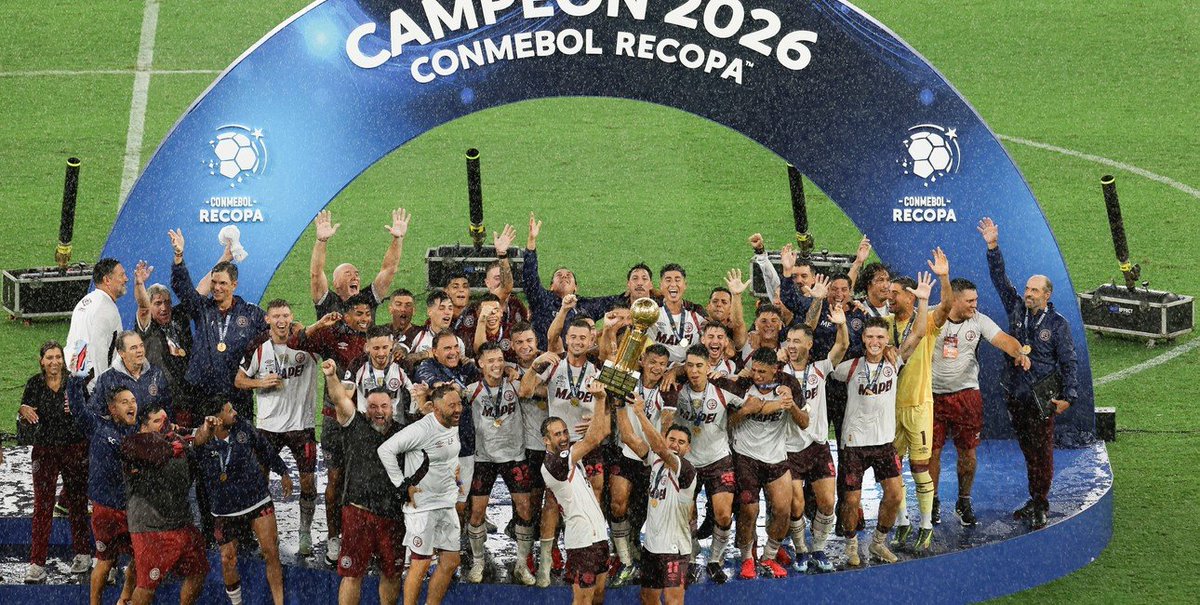 Deportes: <a href="/clublanus/">Club Lanús</a>  se impuso a <a href="/Flamengo/">Flamengo</a>  por 4-2 en el global y es campeón de la <a href="/ConmebolRecopa/">CONMEBOL Recopa</a>  #RecopaSudamericana #lanus #flamengo #deportes #futbol  nuevadata.com/lanus-se-impus…