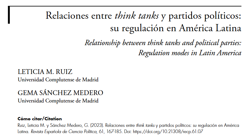 Revista Española de Ciencia Política tweet media