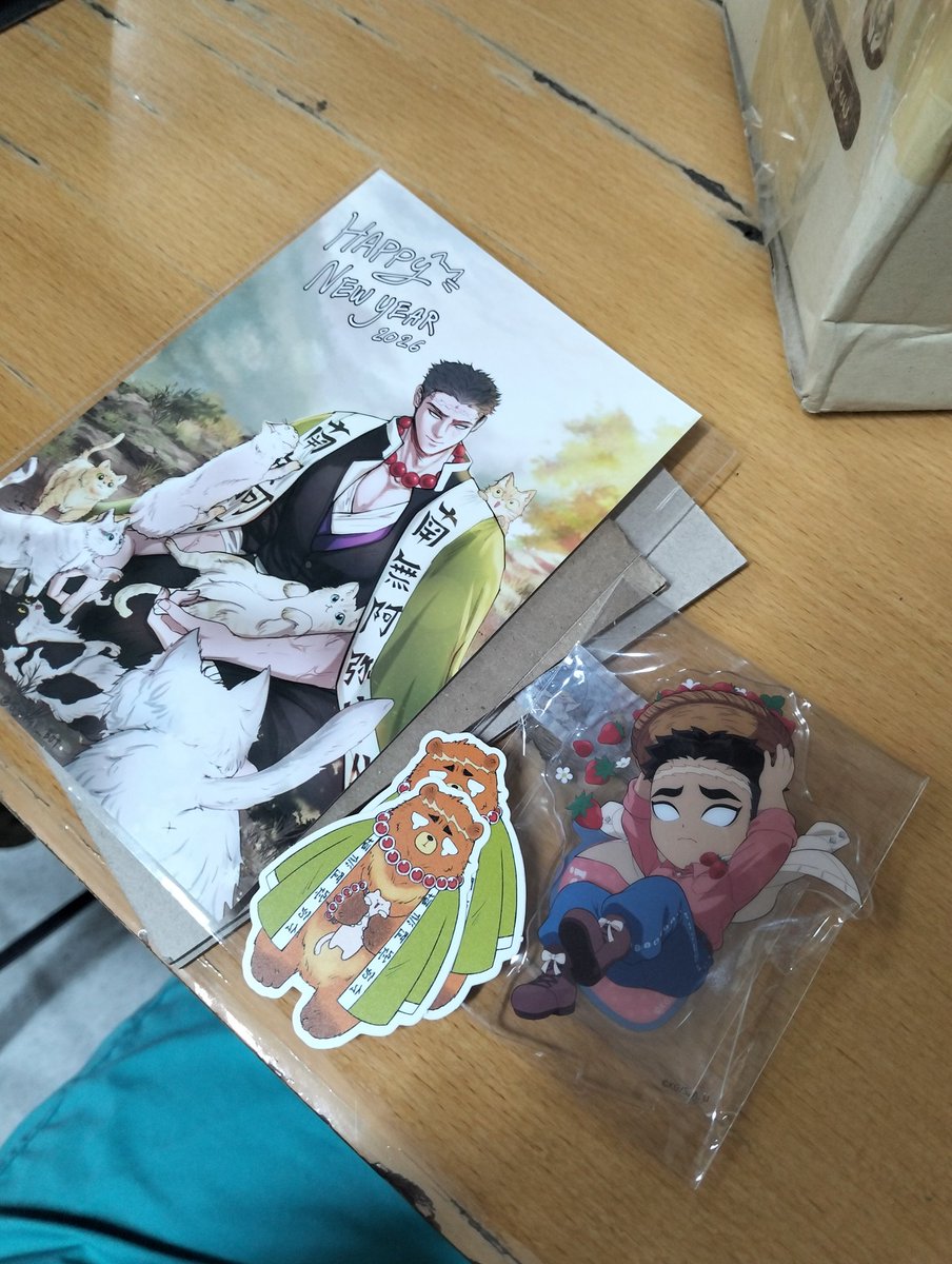 ได้ของแล้วค้าบ ฮือออ ขอบคุณที่ทำงานอย่างหนักน้า

แฮปปี้นิวเยียร์ย้อนหลัง ขอให้สุขภาพแข็งแรงๆตลอดไปค้าบ ✨☁️💚
ขอบคุณอีกครั้งค้าบ <a href="/Gyomei_BOT/">HIMEJIMA GYOMEI</a>