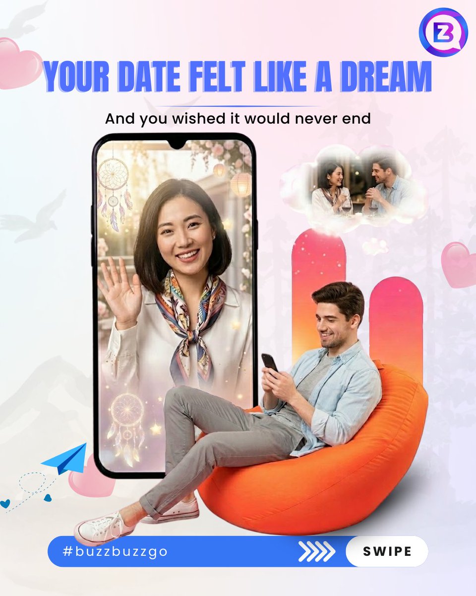 buzzbuzzgo_app's tweet image. ✨ When a date actually clicks…
No awkward vibes. Just real chemistry 😏

💬 Easy conversations
😂 Natural laughs
💌 That smile after the text

Your story could start tonight.
📲 Download Buzz Buzz Go &amp;amp; swipe now.
play.google.com/store/apps/det…

#BuzzBuzzGo #DatingVibes