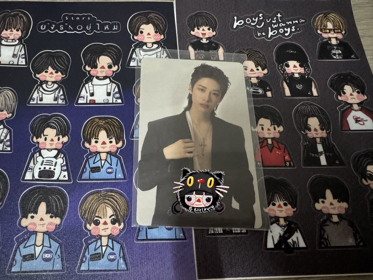 เดี๋ยวมาสุ่มนะคับ เหมือนคนจะรีเยอะ แจกอีก set เป็นรูปนี้นะค้า 🥺🙏🤍🐈‍⬛