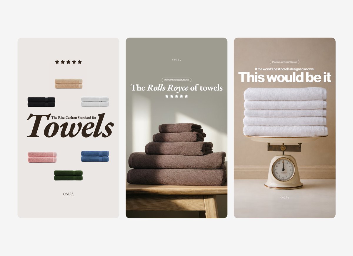 Static ads for Onuia. Simple, clean, straight to the point.