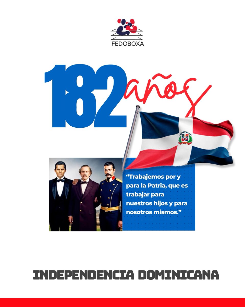 27 de febrero: una fecha que vive en el alma de cada dominicano. 💙❤️🤍 #OrgulloDominicano