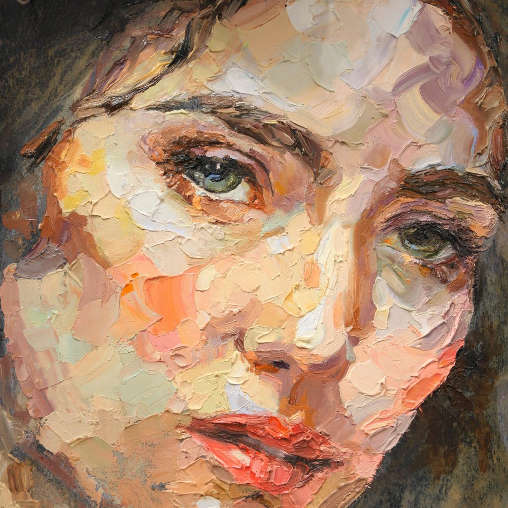 DariiaZhyrova's tweet photo. "Spring Maiden". Fragment.
#spring #oilpainting #oilportrait #womanportrait #impasto https://t.co/jzHkxckVOP