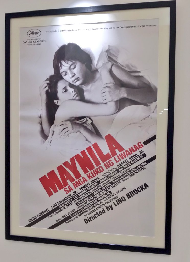 Cinematheque Centre Manila REVIEW:

🎟️ bring a jacket inside OVER SA LAMIG???
🎟️ legit ang Dolby Atmos
🎟️ it's a cozy cinema LOVE the ambience
🎟️ the screen size is nice (row C was great eye level)
🎟️ LOTS of film posters to check out

my friend &amp; I had fun today, thank you FDCP!