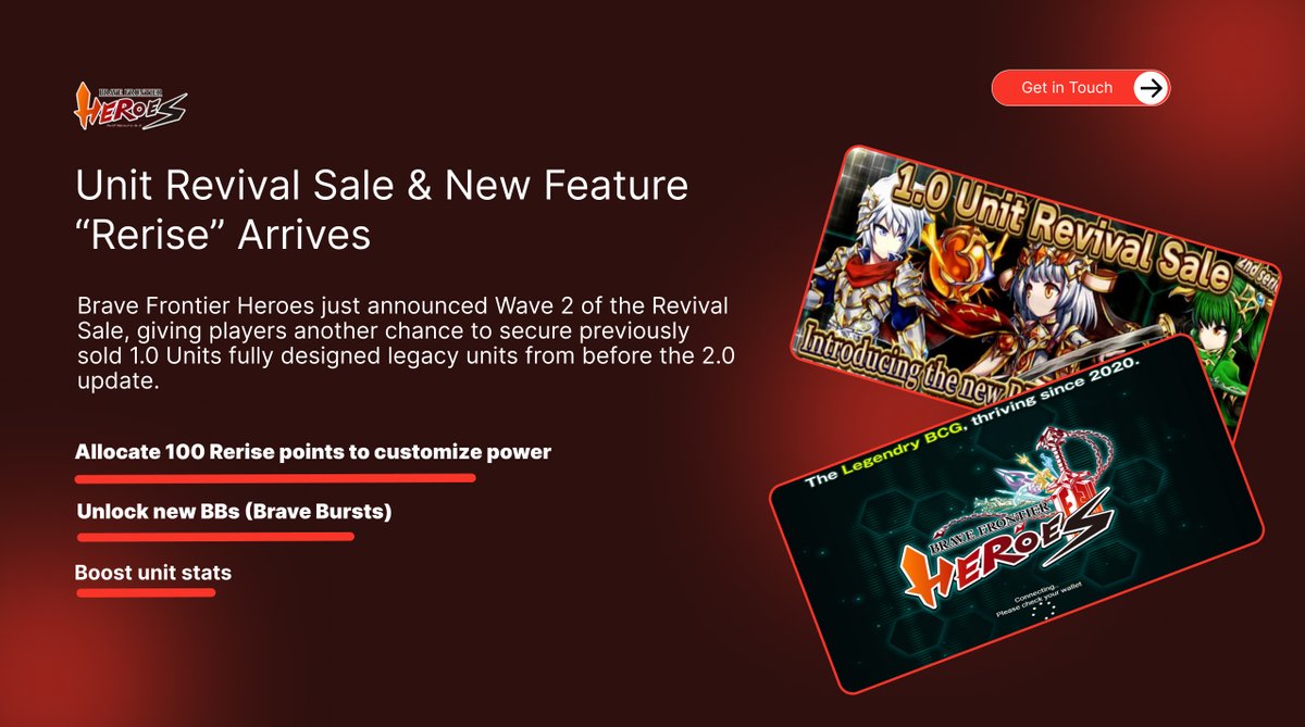 BFH revives 1.0 units with real utility 👀

Wave 2 is live with “Rerise”
old units now come with upgrades, not just nostalgia
auction → fixed price next

<a href="/bfh_global/">BFH Official</a> on <a href="/oasyschain/">Oasys Blockchain</a>