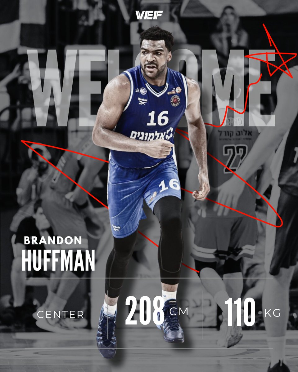 Divpadsmitkārtējās Latvijas čempionvienības sastāvam pievienojas 27 gadus vecais amerikāņu centrs Brendons Hafmens (Brandon Huffman, 208 cm, 110 kg). ⚫️⚪️🏀

📲Vairāk lasi šeit: vefriga.com/jaunumi/vef-ri…