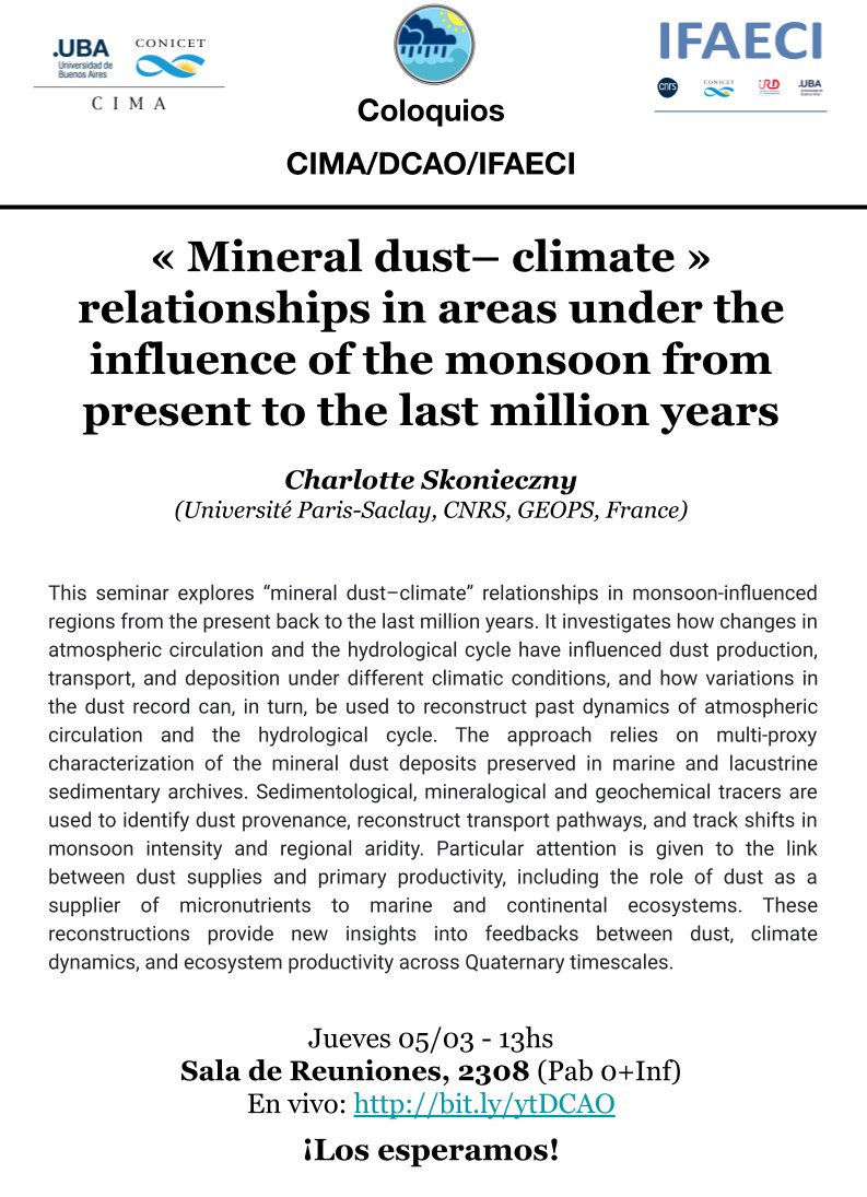 Centro de Investigaciones del Mar y la Atmósfera tweet media