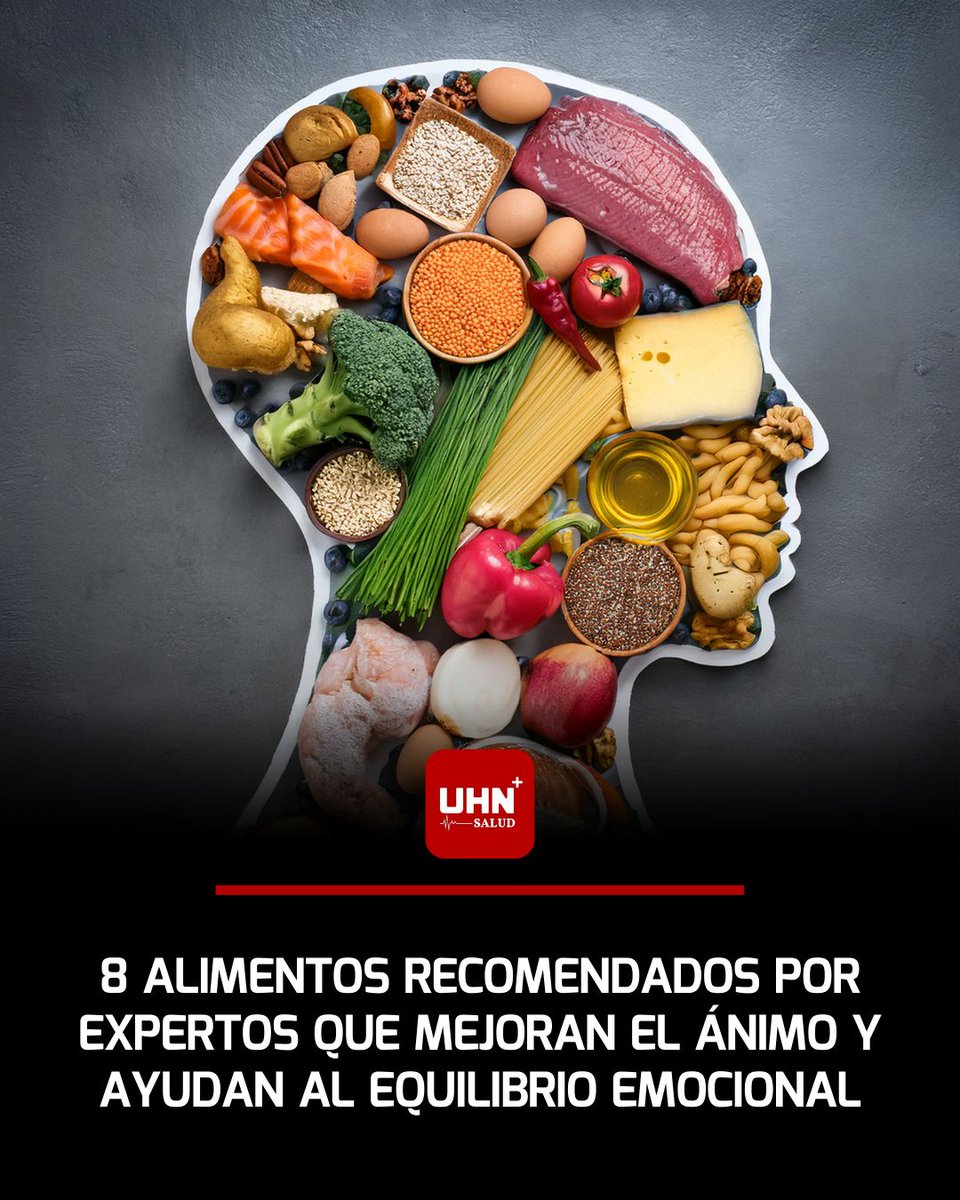 🩺‼️ | 8 ALIMENTOS QUE MEJORAN EL ÁNIMO Y EL EQUILIBRIO EMOCIONAL — Especialistas señalan que ciertos alimentos pueden influir positivamente en el estado de ánimo gracias a su impacto en neurotransmisores como la serotonina y la dopamina.

Entre los más recomendados:
•🐟