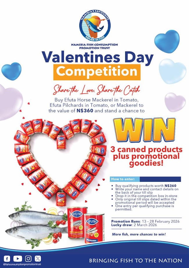 Just a reminder that February is still a month of love... Share the Love with us and stand a chance to WIN amazing prizes for you and your special someone.

Spend N$100.00 or more, at one of our two participating takeaways and you could win a romantic meal for two!