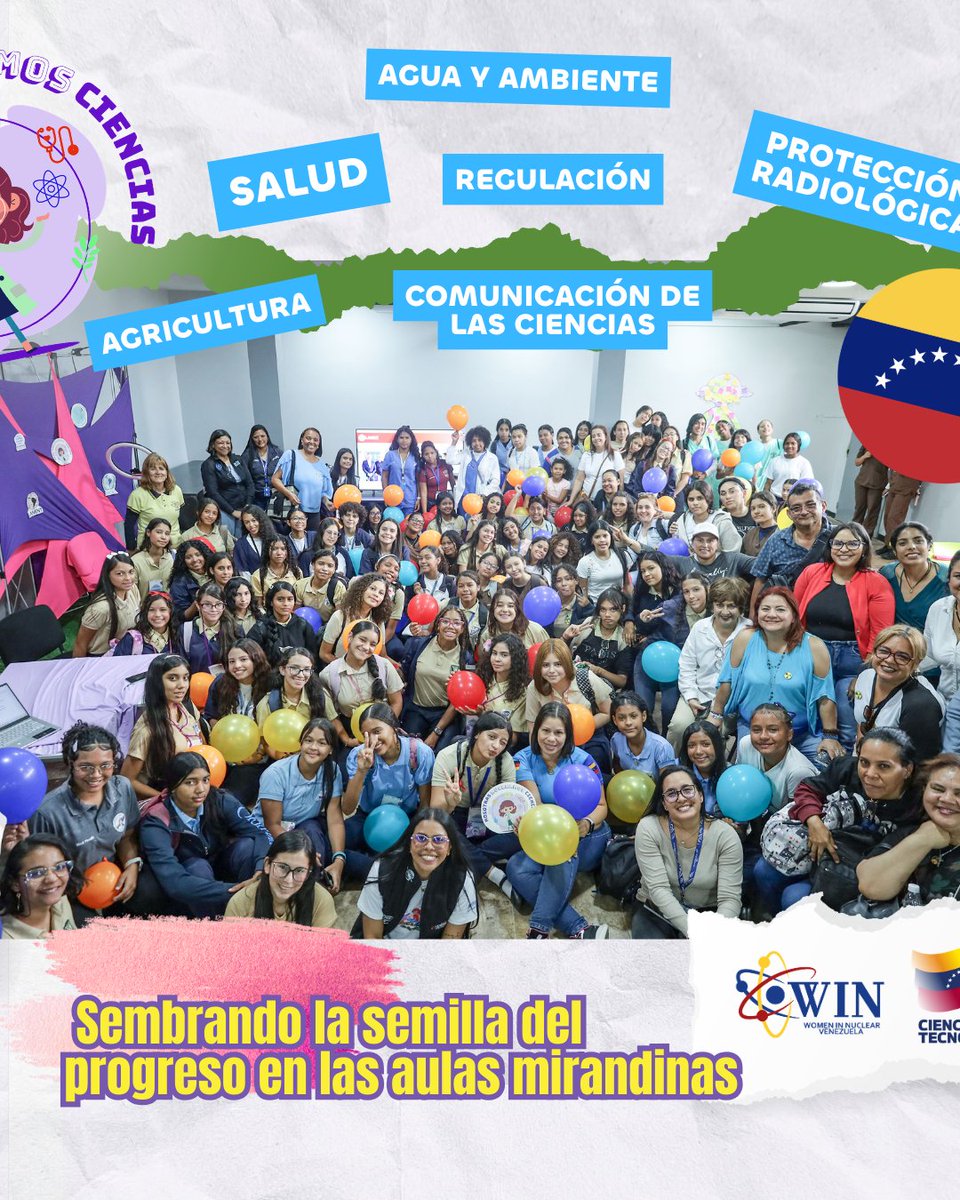ARCALorg's tweet photo. ♀️ Niñas y jóvenes desmontan mitos de la energía nuclear con jornada de aprendizaje científico

En un esfuerzo por transformar la percepción social sobre  las tecnologías nucleares, ARCAL acompañó la jornada “Nosotras Nucleamos Ciencias”, con +de 150 estudiantes. @HectoRodriguez https://t.co/JC86g9yhRE