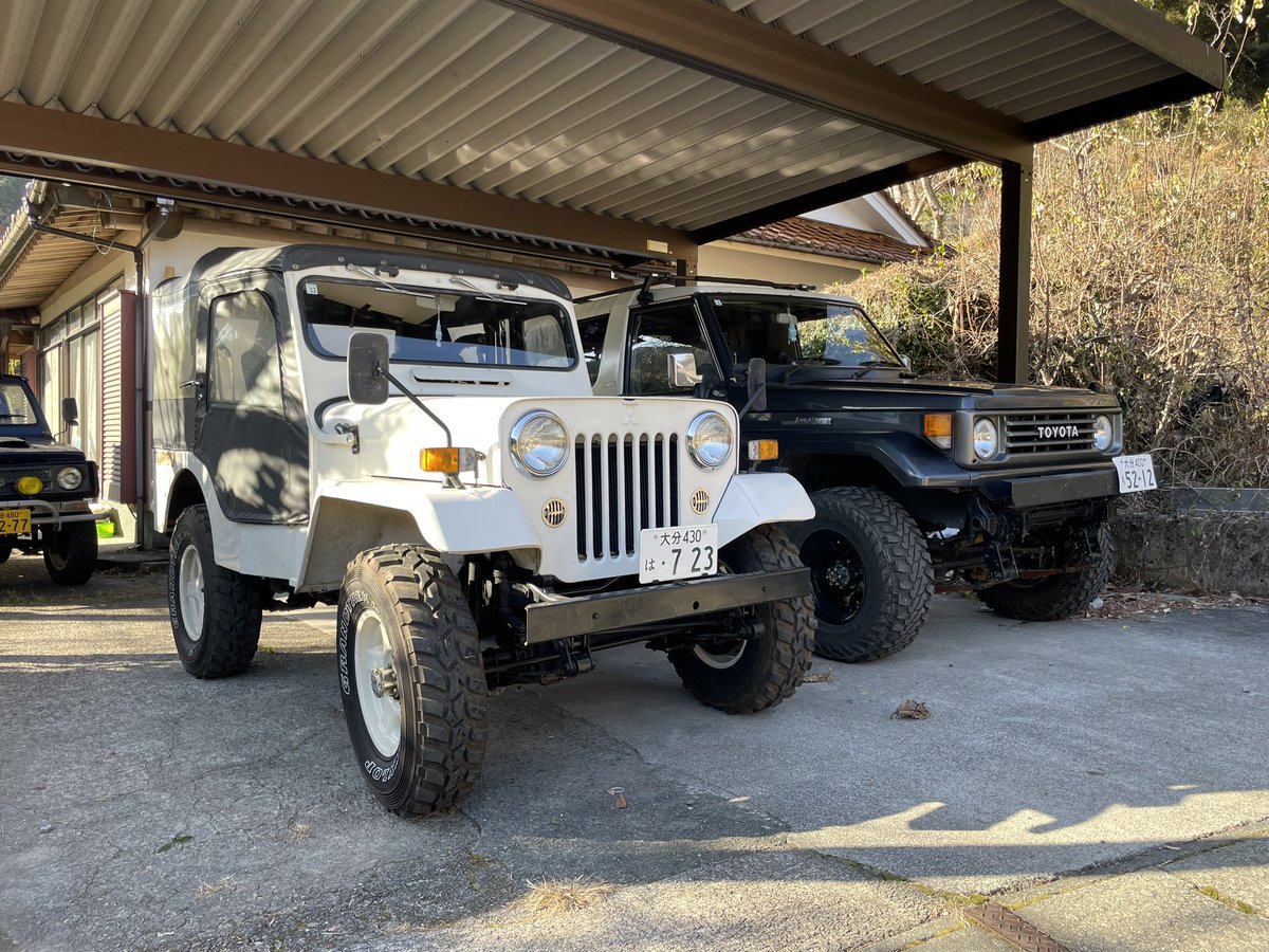 #所有してる車両をエンジン型式で教える
1HZと4DR6！！
F6Aは手放しちゃったけどオヤジのはある🙆‍♀️🙆‍♀️