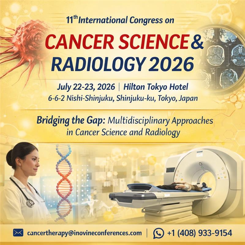 InovineMeetings's tweet image. ⏰ Early Bird Registration Closing Soon!

Join us at the 11th International Congress on Cancer Science and Radiology 2026
📅July 22–23, 2026
📍 Venue: Hilton Tokyo Hotel
🌐 Website: cancertherapy.inovineconferences.com

#CancerScience2026 #RadiologyConference #OncologyCongress #Medical