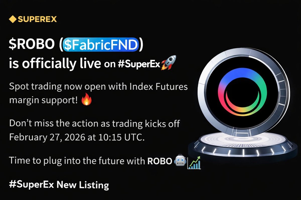 $ROBO now live on SuperEx 🚀 Futures margin supported! 🔥

<a href="/SuperExIndia/">SuperExIN</a> <a href="/SuperExet/">SuperEx</a> <a href="/SuperEx_VietNam/">SuperEx Vietnam 🇻🇳</a>