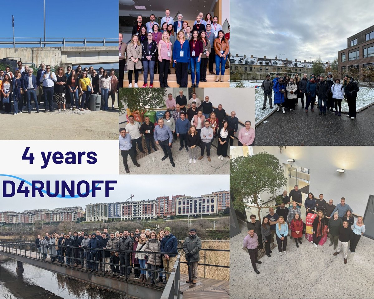 D4RUNOFF's tweet photo. 4 years. 42 months. 💧
Tomorrow #D4RUNOFF officially comes to an end.

From our first meeting in Odense to our final Open Day — full circle.

Fieldwork, labs, rainy sample collections, data, technology — but most importantly: people.

Thank you to every partner, seen &amp; unseen 💙 https://t.co/fqOjEU5Aps