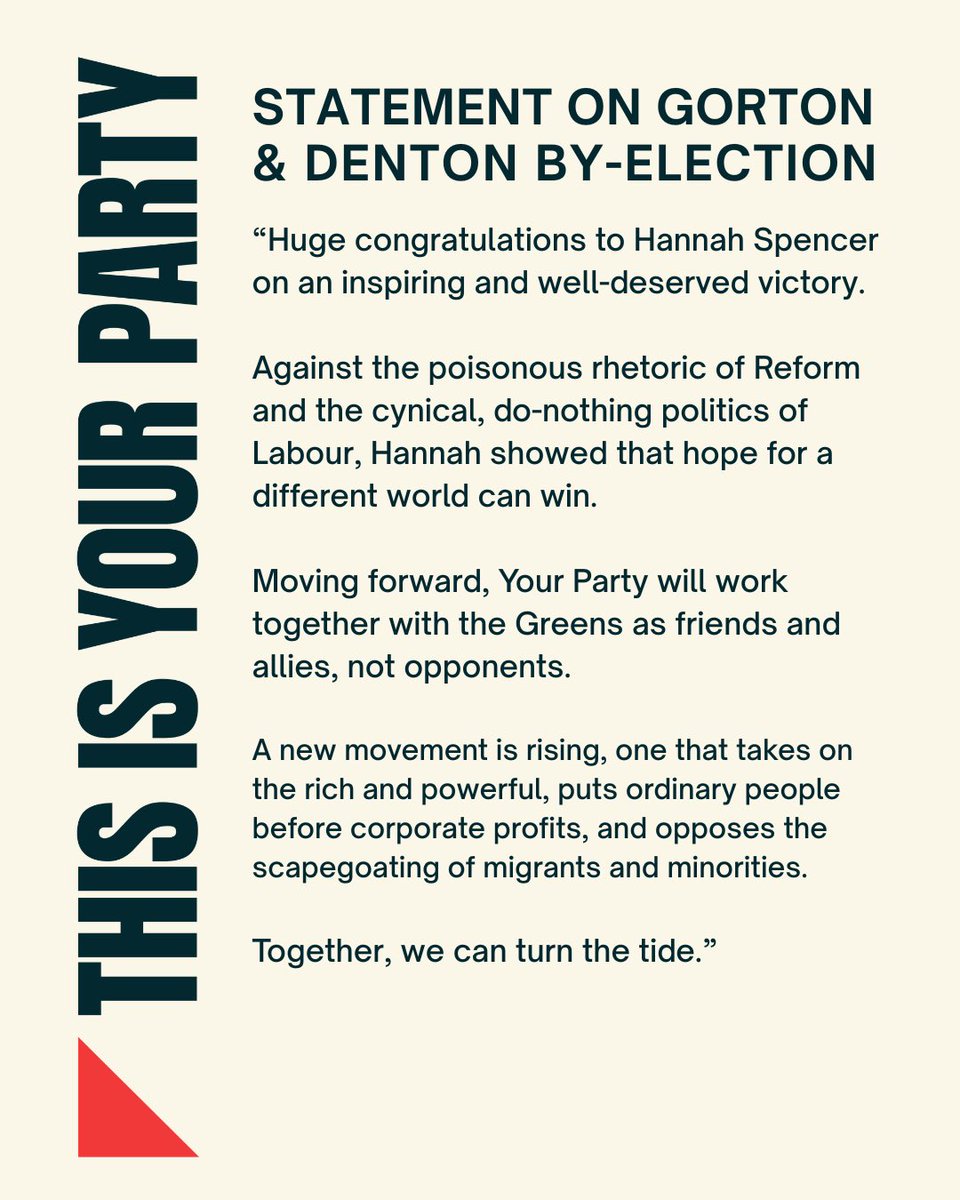 Your Party tweet media